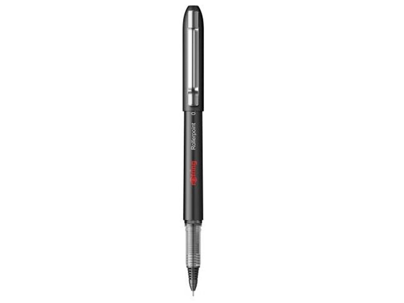 Rotring rOtring Rollerball Tintenroller | Nadelspitze (0,5 mm) für präzise Linien | schwarze Tinte | 12 Stück