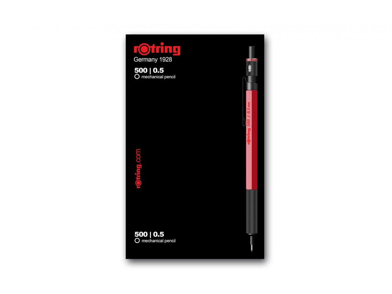 Rotring rOtring 500 Druckbleistift | 0,5 mm | Roter Schaft