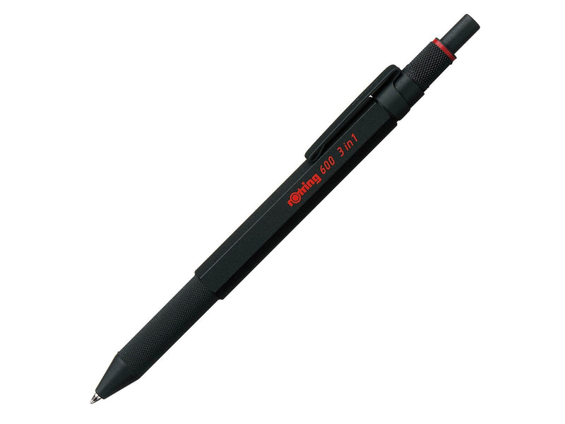 Rotring rOtring 6 3-in-1-Schreibgerät mit Kugelschreiber und Druckbleistift | Kugelschreiber mit 2 feinen Spitzen (schwarze und