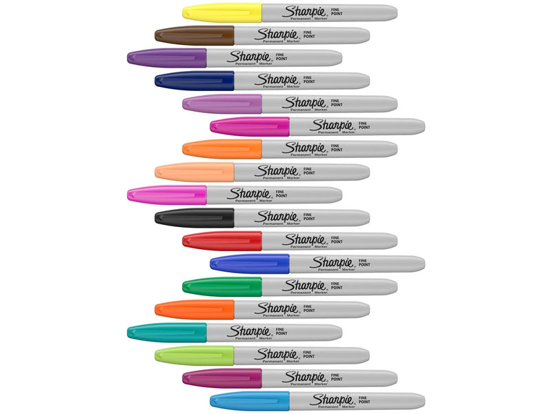 Sharpie Permanent Marker | Marker Stifte mit feiner Spitze | gemischte Farben | 20 Stück Market Set