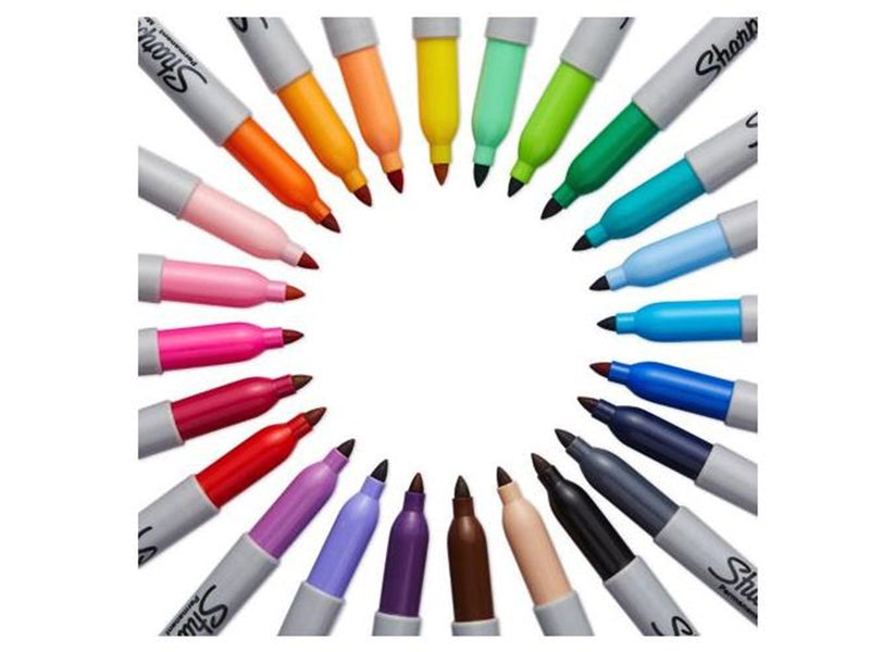 Sharpie Permanent Marker | Marker Stifte mit feiner Spitze | gemischte Farben | 20 Stück Market Set