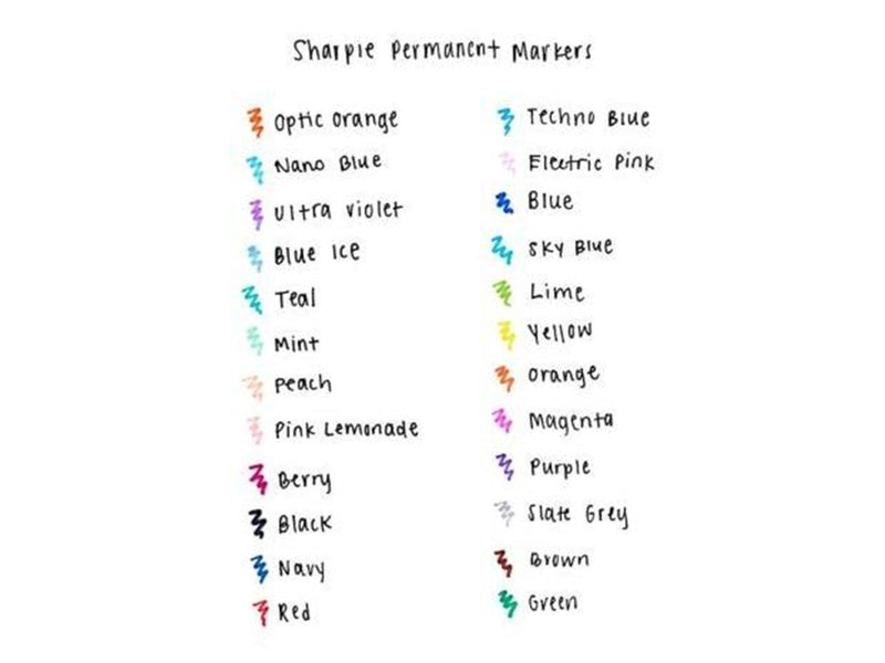 Sharpie Permanent Marker | Marker Stifte mit feiner Spitze | gemischte Farben | 20 Stück Market Set