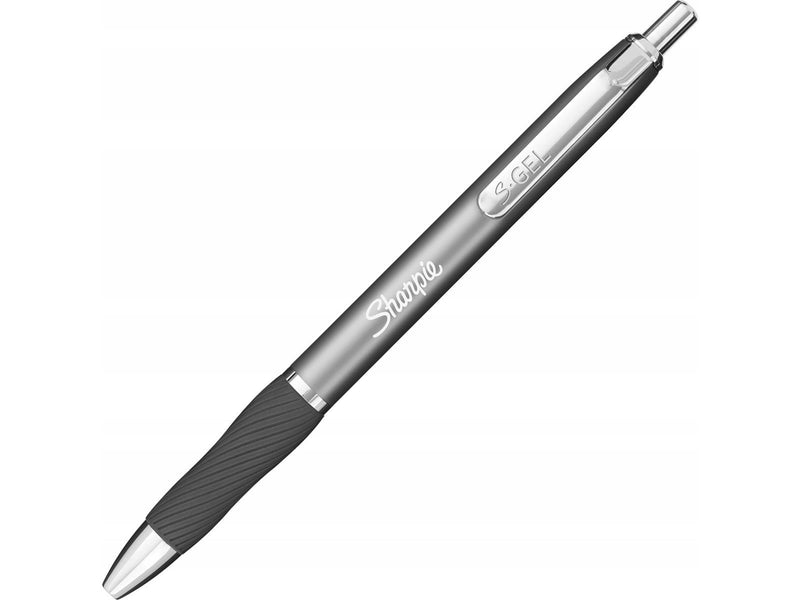 Sharpie S-Gel | Gelschreiber aus Metall | mittlere Spitze (0,7 mm) | Stahlgrau und Rotgold | schwarze Tinte | 2 Gelschreiber und