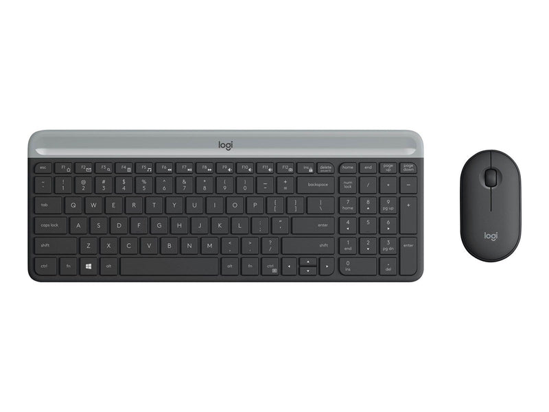 Logitech Slim Wireless Combo MK470 - Tastatur & Maus Set - Tschechisch - Grau