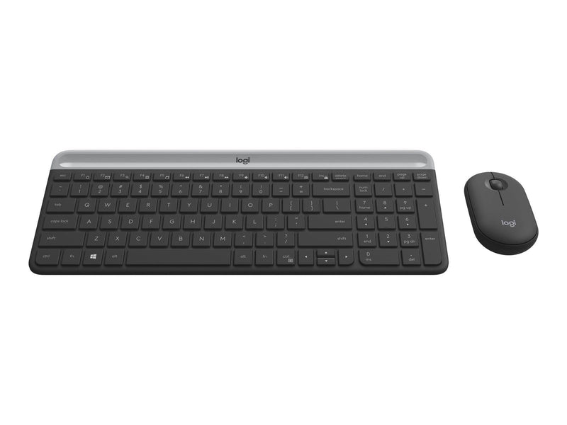 Logitech Slim Wireless Combo MK470 - Tastatur & Maus Set - Tschechisch - Grau