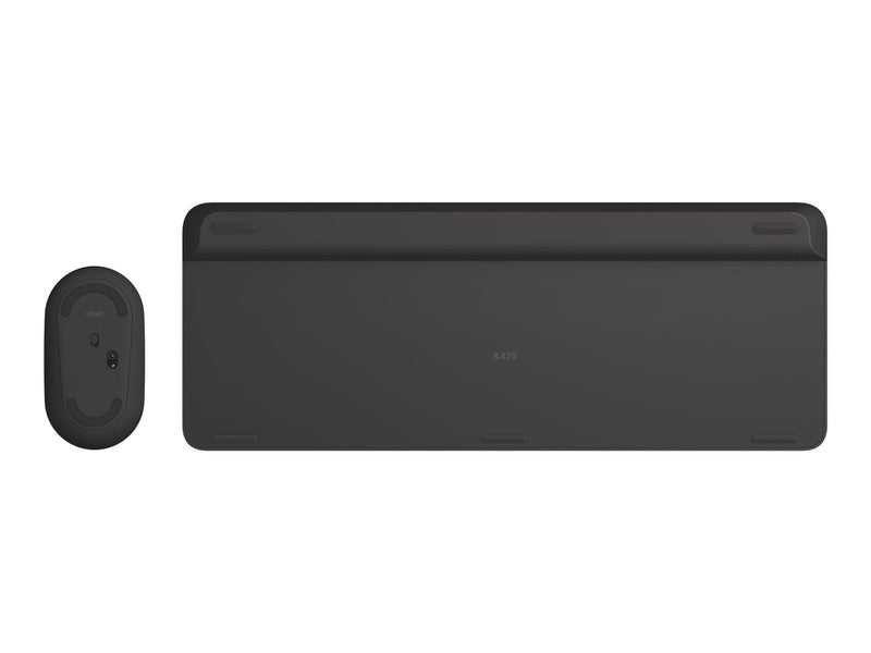 Logitech Slim Wireless Combo MK470 - Tastatur & Maus Set - Tschechisch - Grau