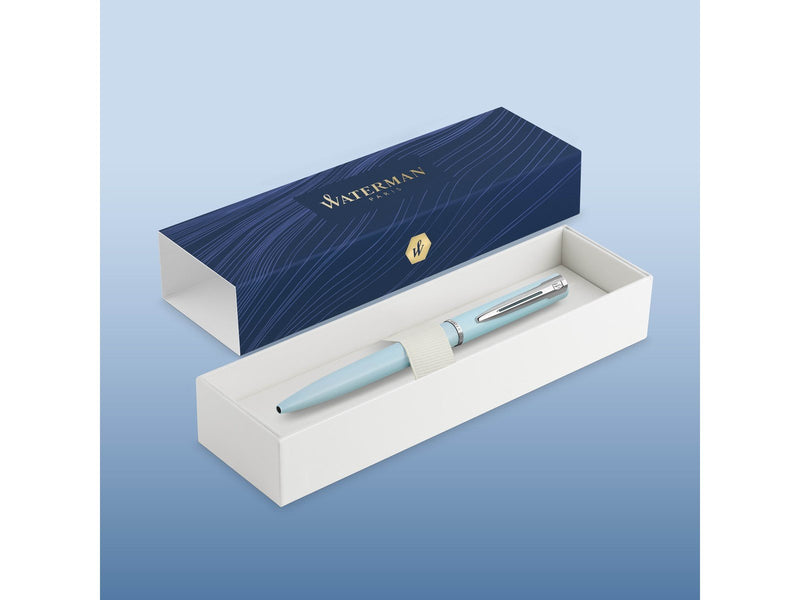 Waterman Allure Kugelschreiber | Pastell-Baby Blue | Mittlere Spitze | Blaue Tinte | Geschenkbox