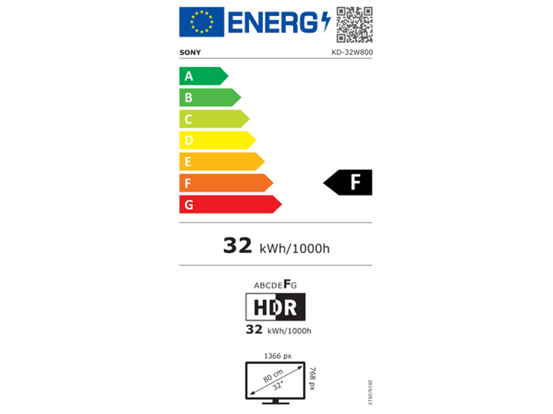 Sony 32" Flachbild TV KD32W800P 32"" (80 cm) Full HD Smart Android LED 720p