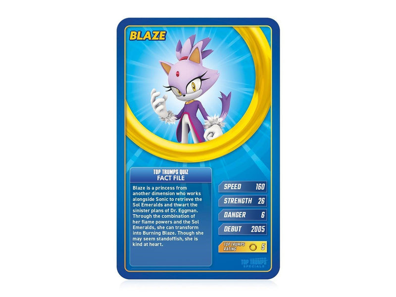 Winning Moves Sonic Top Trumps Card Game