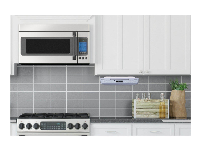 Lenco KCR-150WH - FM Kitchen Radio with CD player and Bluetooth® - White