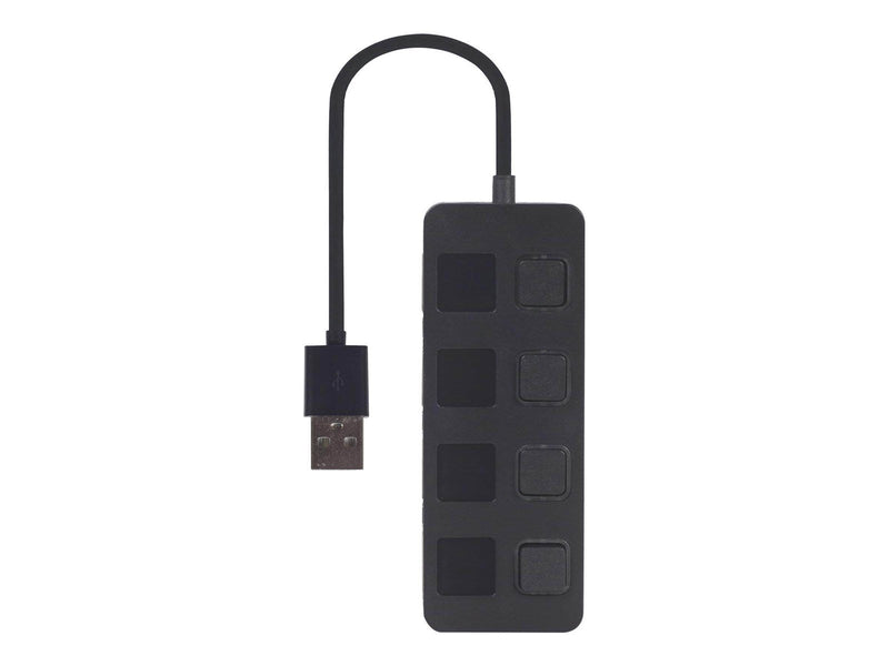 Gembird UHB-U2P4-05 - hub - 4 ports USB-Hubs - 4 - Schwarz
