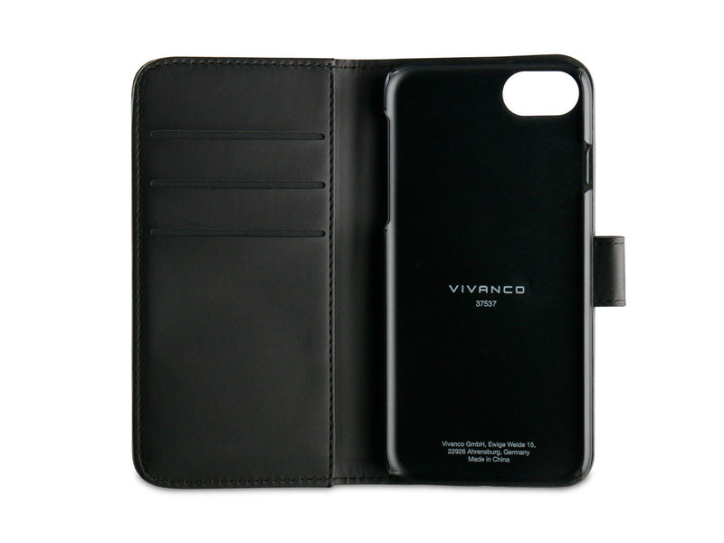 Vivanco Classic Wallet iPhone SE/8/7/6S Black