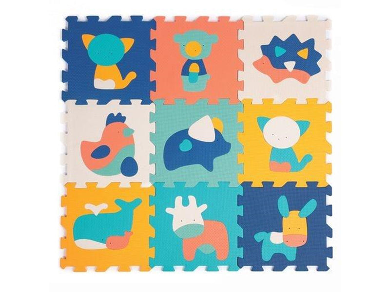 LUDI Play mat with animals (9 pcs)