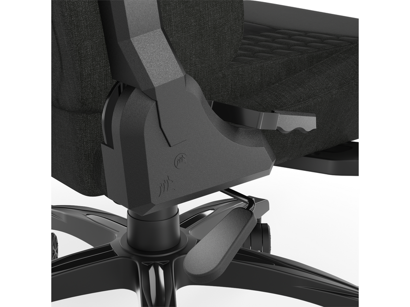 Corsair TC100 Relaxed Fabric Gaming Stuhl - Schwarz - Stoff - Bis zu 120 kg