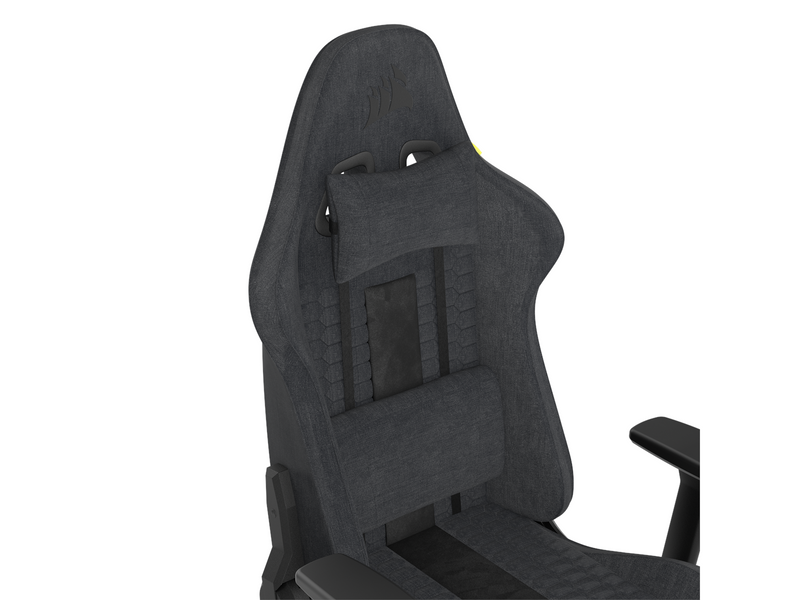 Corsair TC100 Relaxed Fabric Gaming Stuhl - Grau - Stoff - Bis zu 120 kg