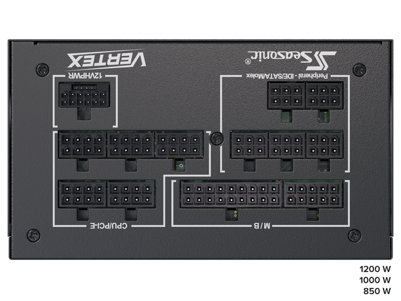 Seasonic Vertex GX 850 ATX 3.0 Netzteile - 850 Watt - 135 mm - ATX - 80 Plus Gold zertifiziert