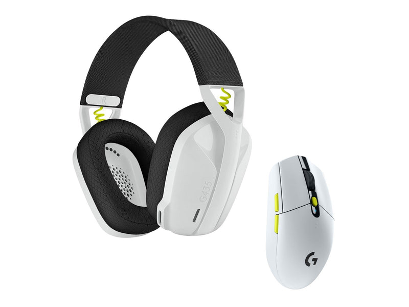 Logitech Wireless Gaming Combo - BLACK+WHITE+LIME - Gaming Maus (Weiß)