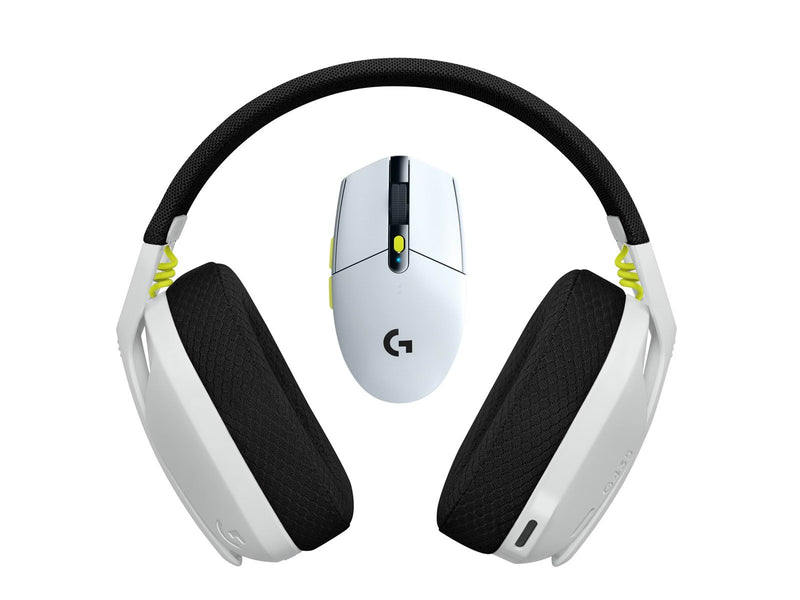 Logitech Wireless Gaming Combo - BLACK+WHITE+LIME - Gaming Maus (Weiß)