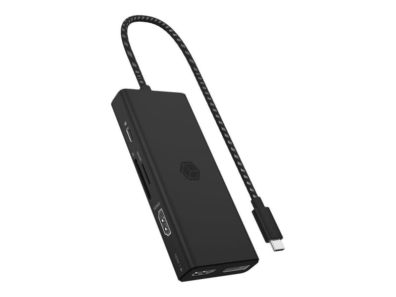 RaidSonic ICY BOX IB-DK4011-CPD - docking station - USB-C 3.2 Gen 1 - 2 x HDMI DP