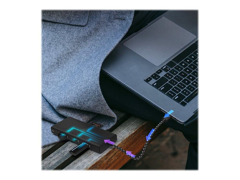 RaidSonic ICY BOX IB-DK4011-CPD - docking station - USB-C 3.2 Gen 1 - 2 x HDMI DP