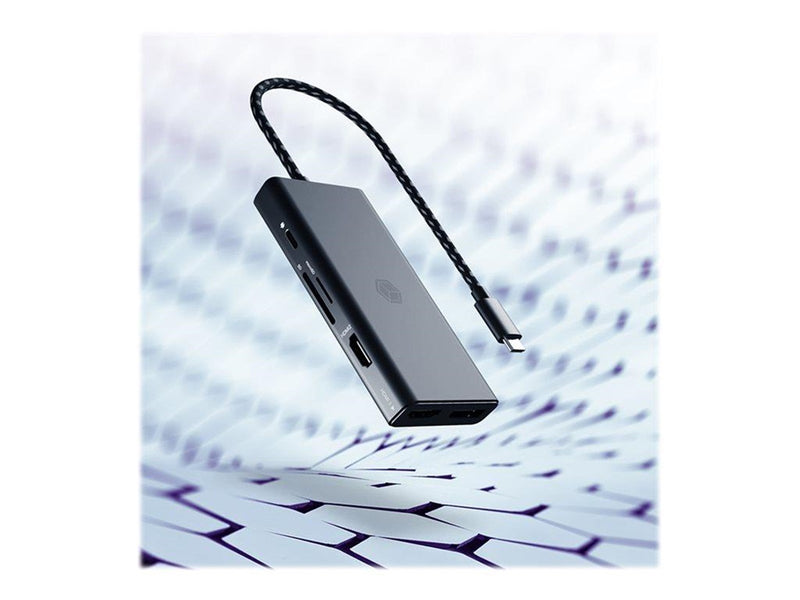 RaidSonic ICY BOX IB-DK4011-CPD - docking station - USB-C 3.2 Gen 1 - 2 x HDMI DP