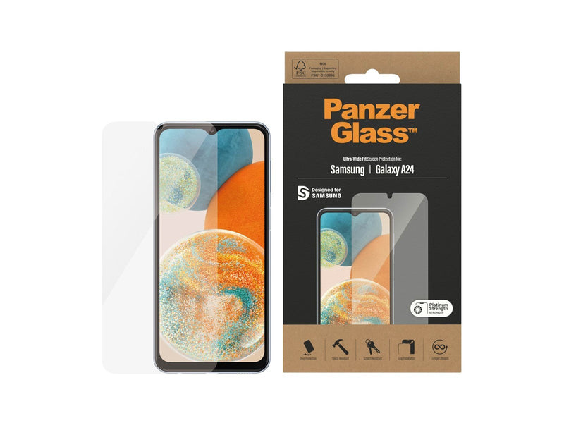 PanzerGlass Screen Protector Samsung Galaxy A24 | Ultra-Wide Fit