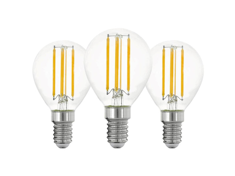 EGLO LED-Lampe P45 Mini ball 7W/827 806 lumen clear 3-pack E14