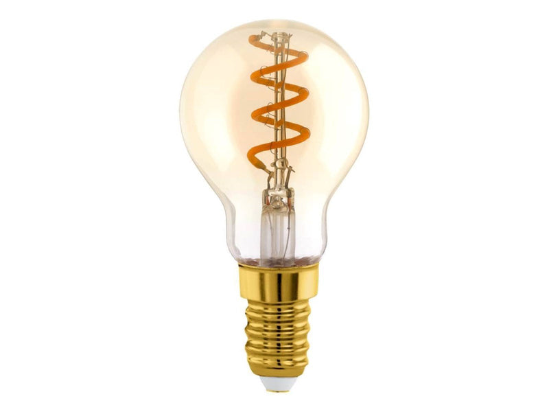 EGLO LED-Lampe P45 Mini ball Spiral 4W/820 145 lumen amber dimmable E14