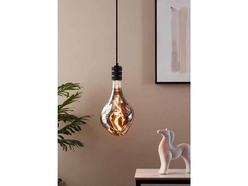EGLO LED-Lampe D165 Spiral 4W/918 70 lumen smoke dimmable E27