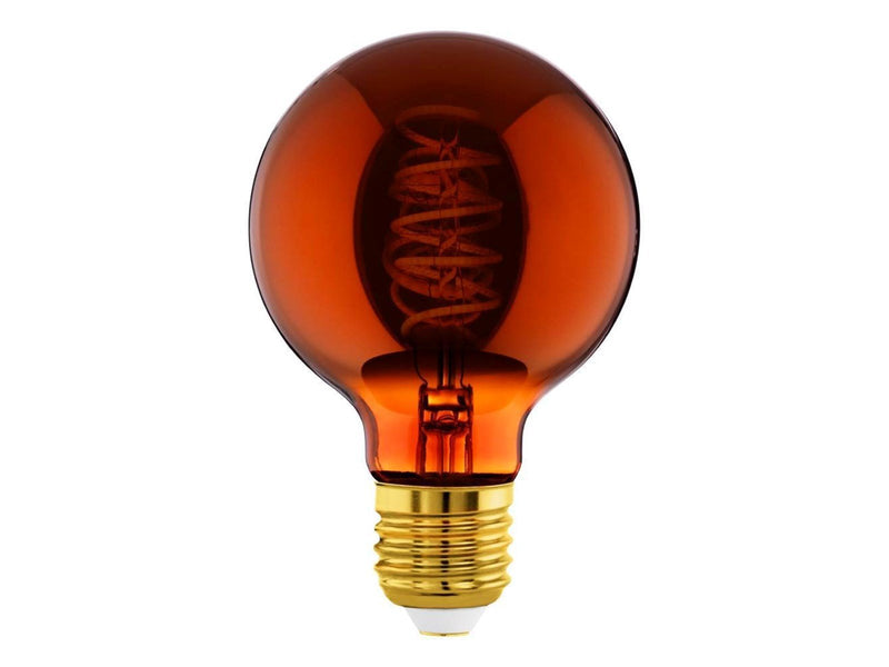 EGLO LED-Lampe G80 Globe 4W/622 30 lumen copper dimmable E27