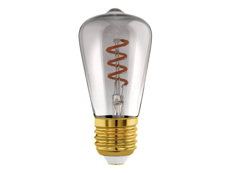 EGLO LED-Lampe ST48 Spiral 4W/820 100 lumen smoke dimmable E27