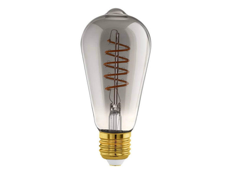 EGLO LED-Lampe ST64 Spiral 4W/820 100 lumen smoky dimmable E27
