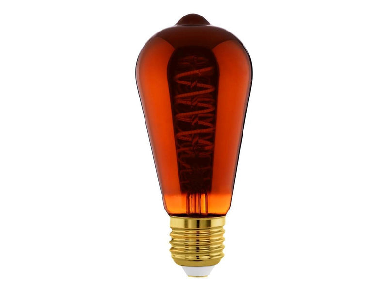 EGLO LED-Lampe ST64 Spiral 4W/820 30 lumen copper dimmable E27