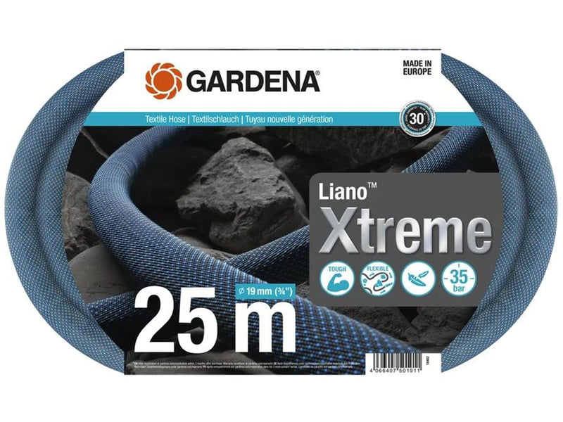 Gardena Textile hose Liano™ Xtreme 19 mm (3/4") 25 m, set