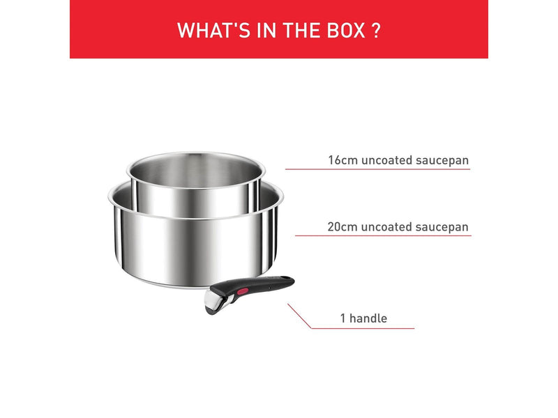 Tefal Ingenio Preference  ON 3 pcs saucepan set