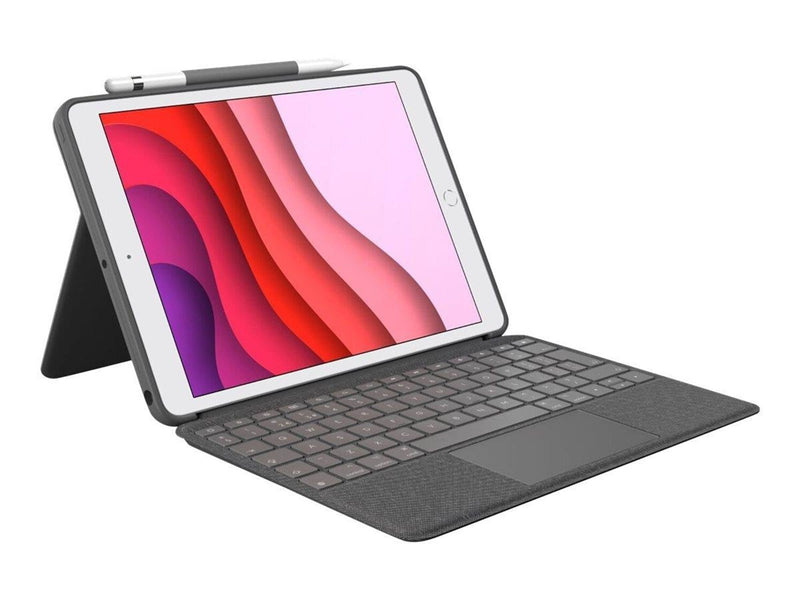 Logitech Combo Touch for iPad 10.9" (10th gen) - Oxford Grey - US - Tastatur & Folio-Set - Englisch - US - Grau