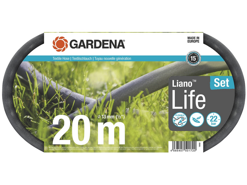 Gardena Textilschlauch Liano™ Life 20 m Set