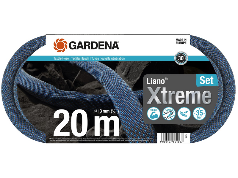 Gardena Textilschlauch Liano™ Xtreme 20 m Set