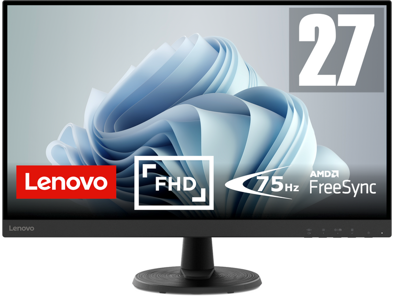 27" Lenovo D27-40 - 1920x1080 (FHD) - 75Hz - VA
