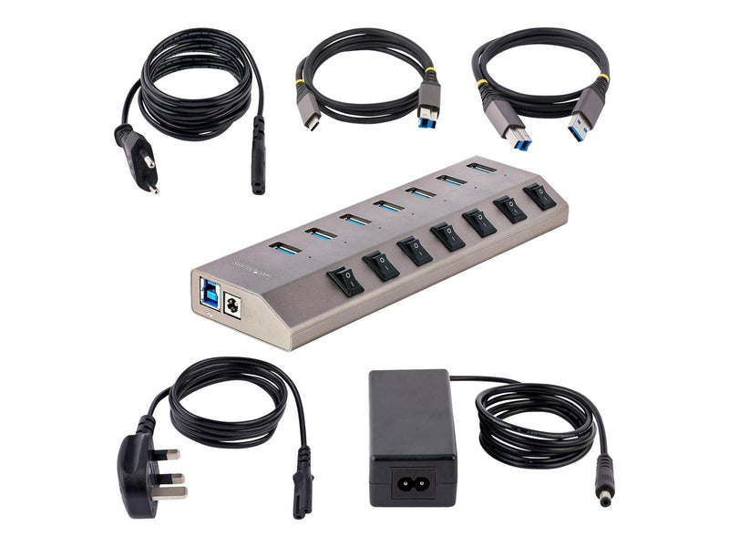 StarTech.com 5G7AIBS-USB-HUB-EU USB-Hubs - USB 3.2 - 7 - Grau