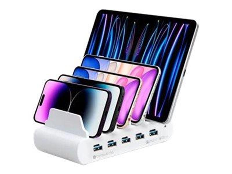 Compulocks charging station - 5 x 4 pin USB Type A 5 x USB-C - 150 Watt