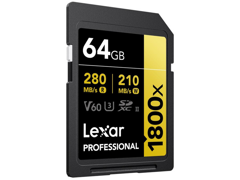 Lexar Professional Gold 1800x SD - 280MB/s - 64GB