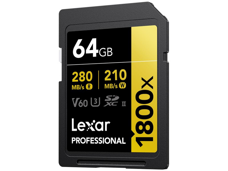Lexar Professional Gold 1800x SD - 280MB/s - 64GB