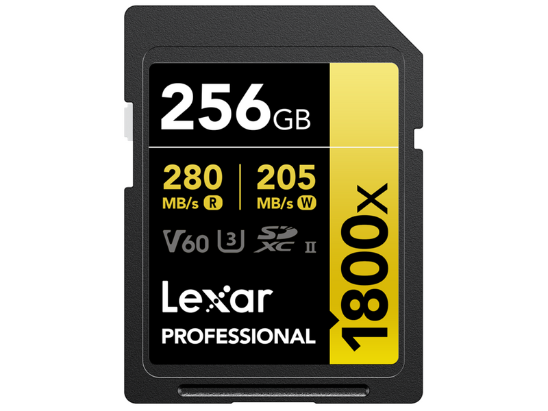 Lexar Professional Gold 1800x SD - 280MB/s - 256GB