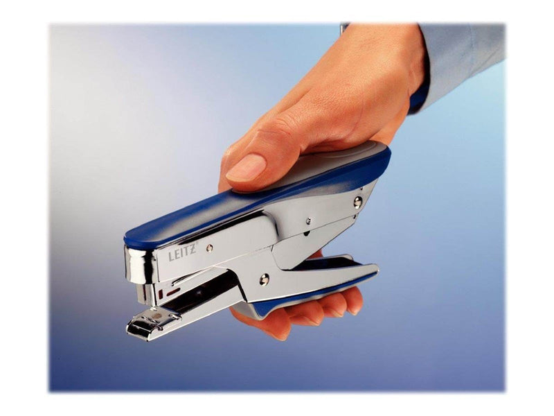Leitz stapling pliers - 15 sheets - plastic metal - metallic blue