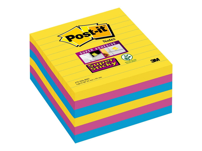 3M Post-it Super Sticky 675-S6R Rio de Janeiro Collection