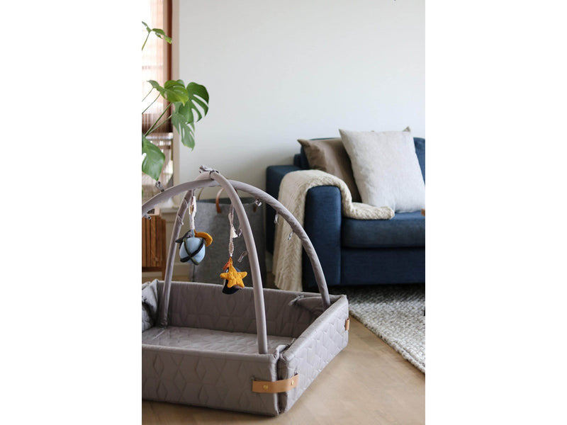 Filibabba Activity nest - Soft quilt dark grey