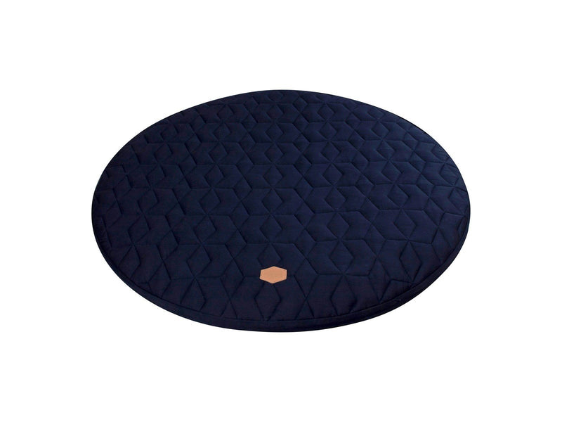 Filibabba Play mat - Soft quilt dark blue