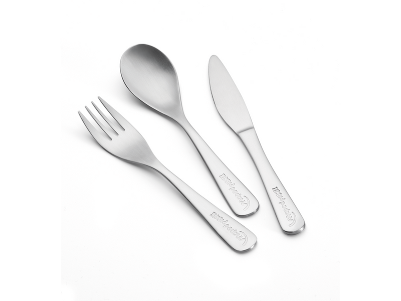 Maped Picnik Kids collection Cutlery case parts in Stainless steel. 3 pcs.
