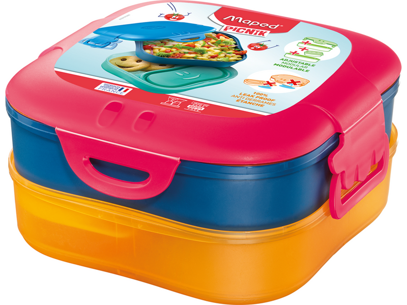 Maped Picnik Kids collection Lunch box 3-in-1. BPA free. Dishwasher safe